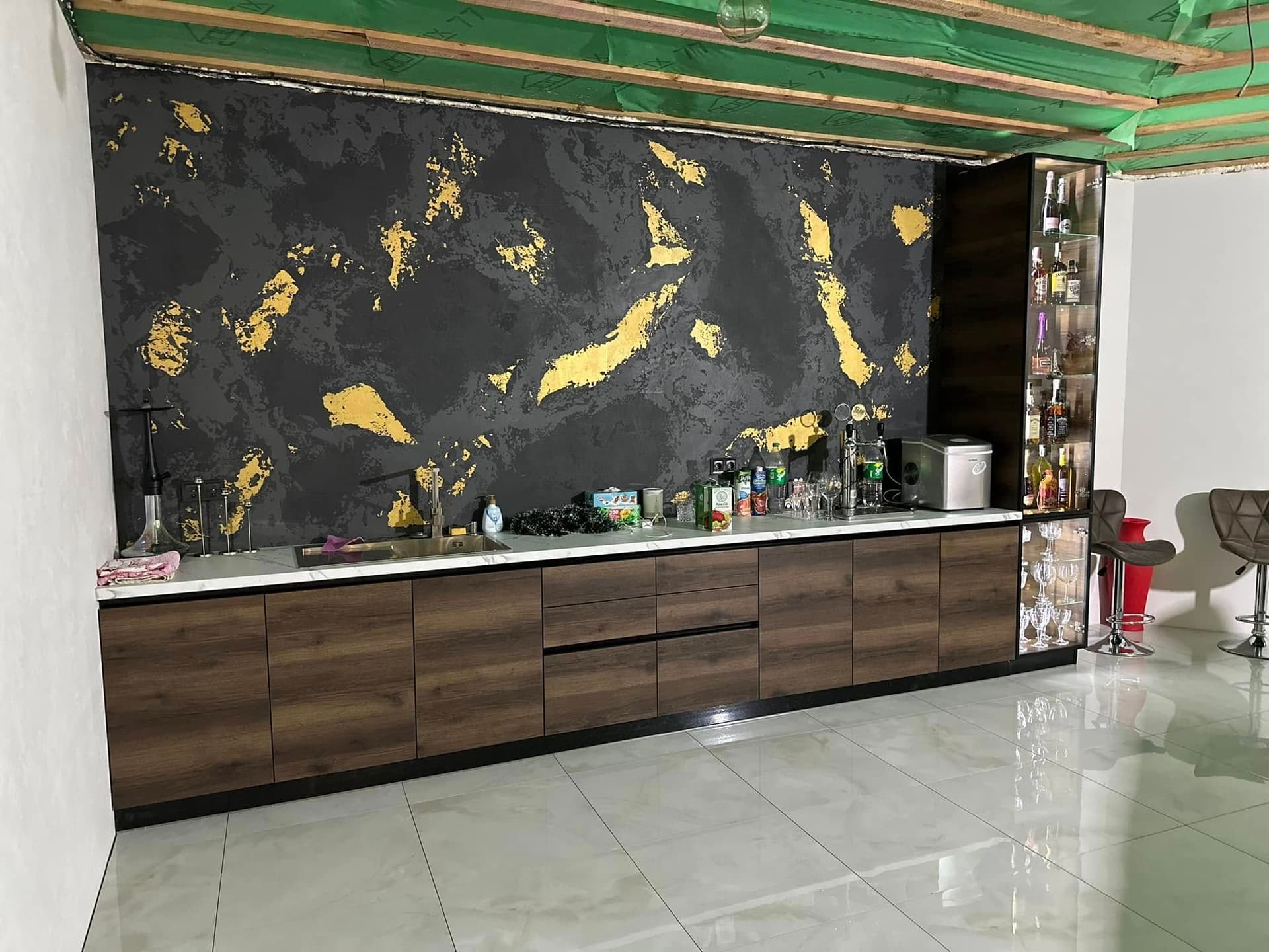 Лофт кухня «Gold Art Loft» - фото 1